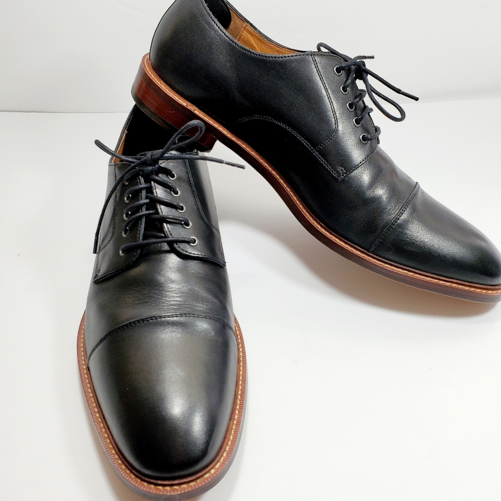 Blake McKay Clark T9 Cap Toe Oxford Black Leather Dress Career Shoe Men Size 13 - Picture 4 of 16